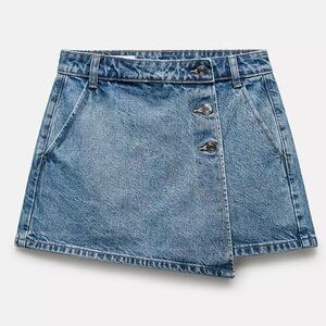 Zara Blue Jean Denim Skort
